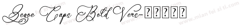 Zegoe Caps Bold Vers字体转换
